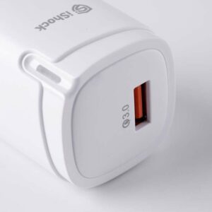 ⁦شاحن منزل IS-T12 18W QC3.0 Micro⁩ - الصورة ⁦3⁩