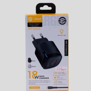 ⁦شاحن منزل IS-T12 18W QC3.0 Type C⁩ - الصورة ⁦1⁩