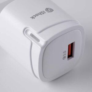 ⁦شاحن منزل IS-T12 18W QC3.0 Type C⁩ - الصورة ⁦3⁩