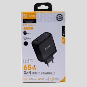⁦شاحن منزل PA36 65W iShock GAN⁩ - الصورة ⁦1⁩