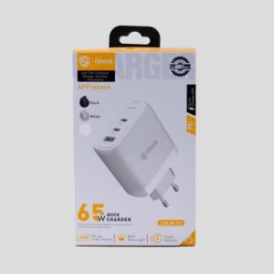 ⁦شاحن منزل IS-PA35 65W iShock⁩ - الصورة ⁦1⁩