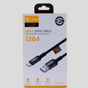 ⁦كيبل IS-CA104 USB-TC 1.8 120W⁩ - الصورة ⁦1⁩