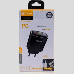 ⁦شاحن منزل IS-PA32 A+C 45W PD⁩ - الصورة ⁦1⁩